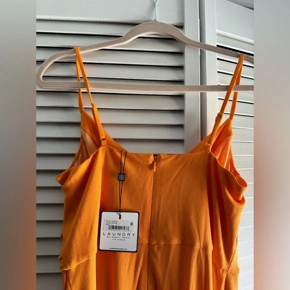 Ribbed orange slip dress. Beautiful and light! - Picture 4 of 7